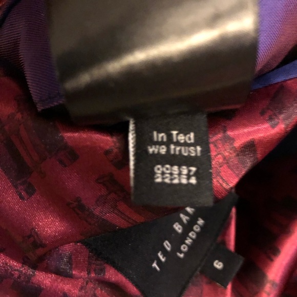 Ted Baker London Blue Wool Suit Set Blazer Jacket Size 6 and Size 40R Pants - Picture 7 of 11